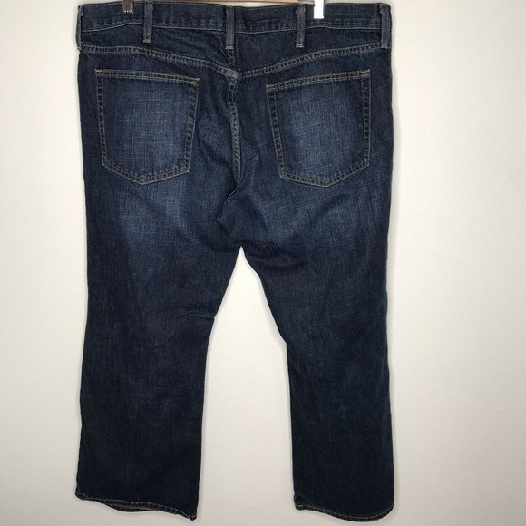 Old Navy Men's Jeans Dark Blue Bootcut 100 Cotton - Picture 2 of 8